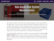 Tablet Screenshot of dataacquisitionsystems.com